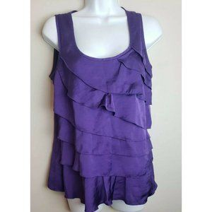 Heart Soul Women's Top Medium Sleeveless Purple